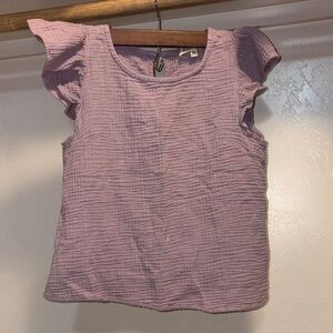 Listicle Lilac Textured Kids Blouse
